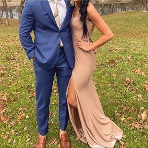 Revelry Asher Bridesmaid Dress - Champagne Velvet